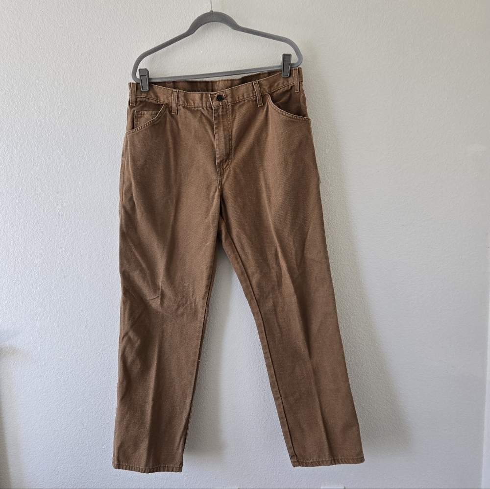 Y2K Dickies Pants Relaxed‎ Fit Duck Carpenter Painter Utility Work size 38×32